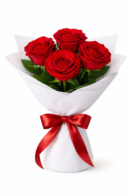 Simple Red Rose Bouquet