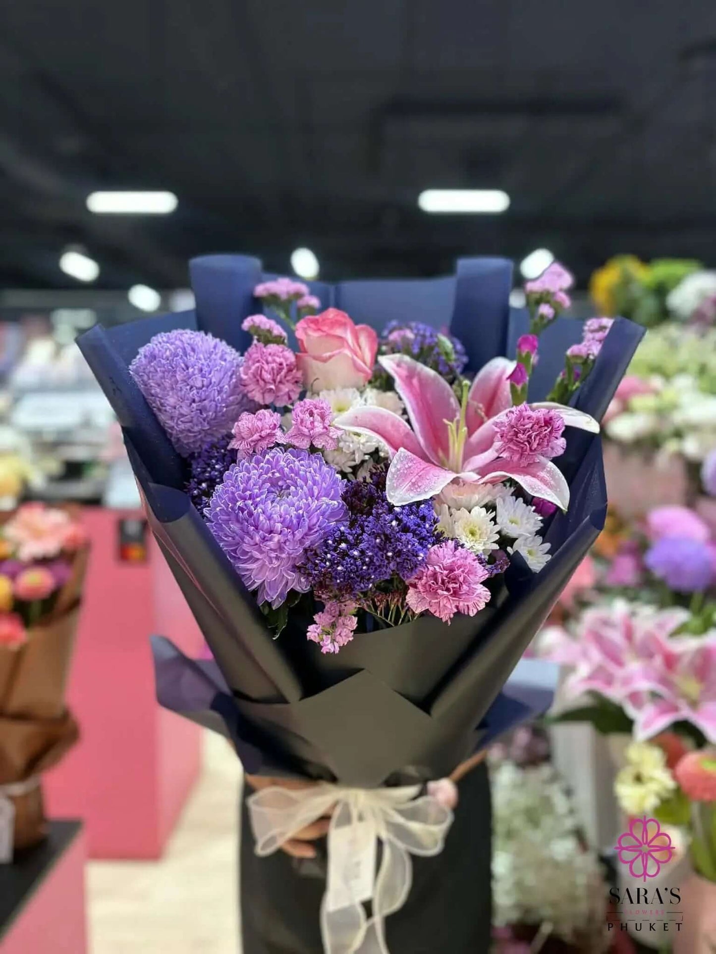 Elegant romantic flower bouquet Phuket Thailand