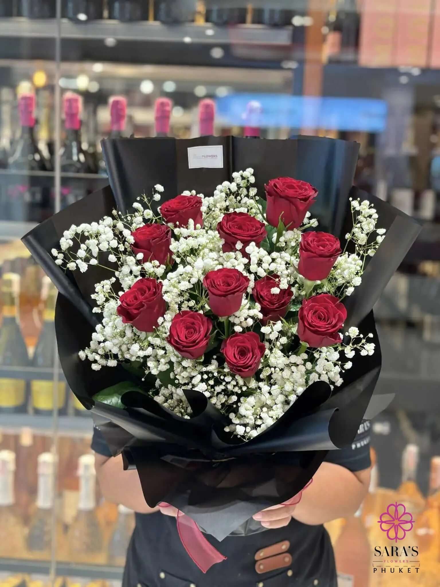 11 red roses romantic bouquet Phuket