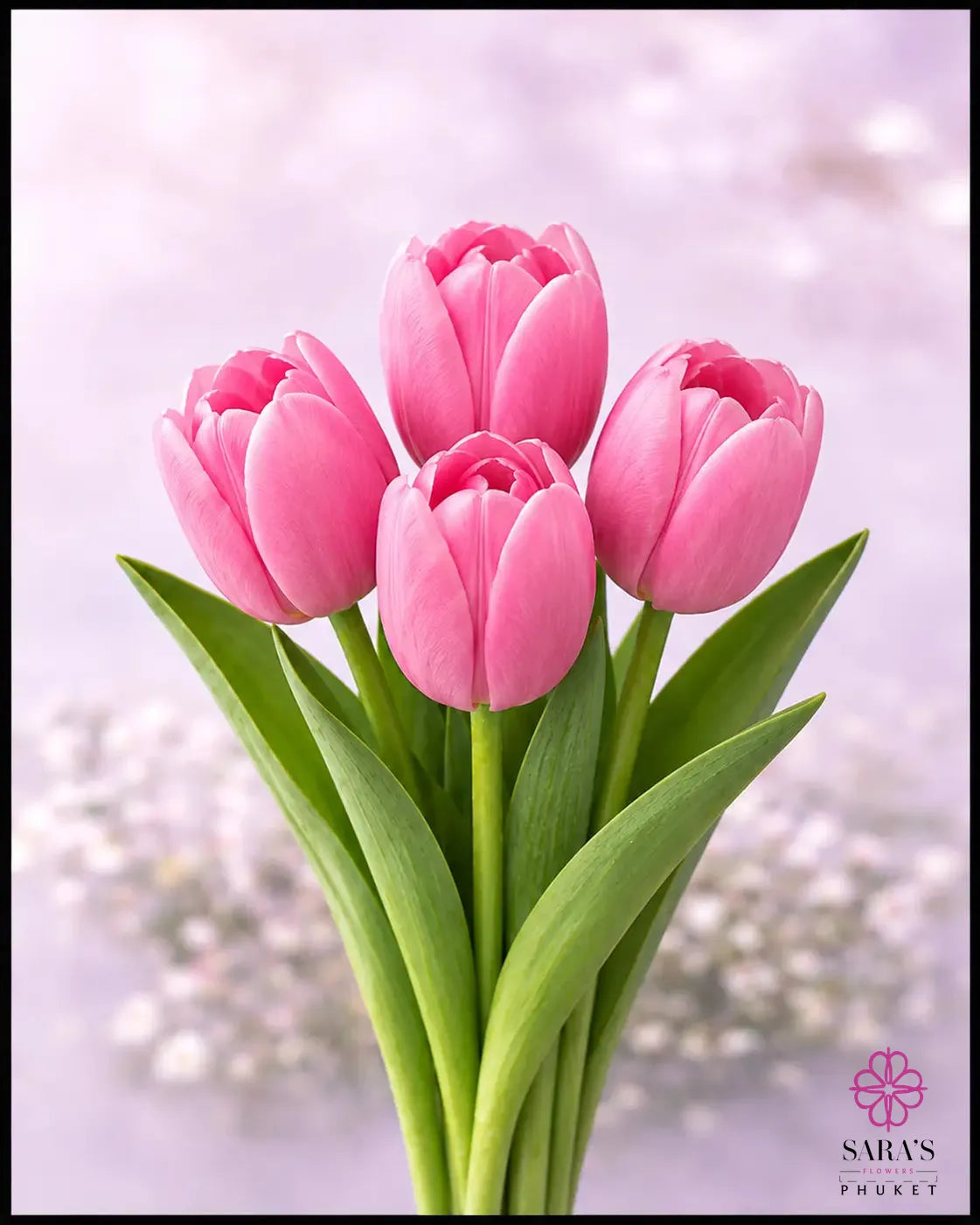 Saras charakteristischer Tulpenstrauß