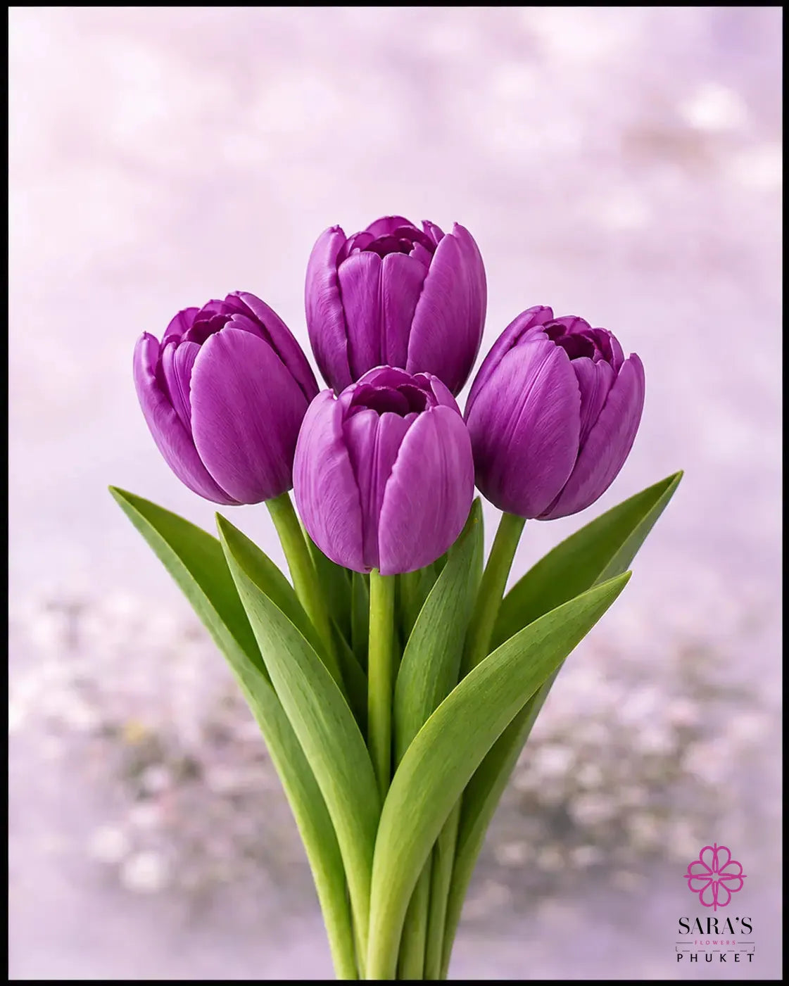 Saras charakteristischer Tulpenstrauß