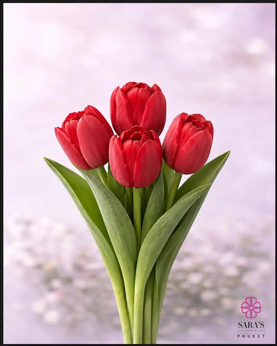 Saras charakteristischer Tulpenstrauß