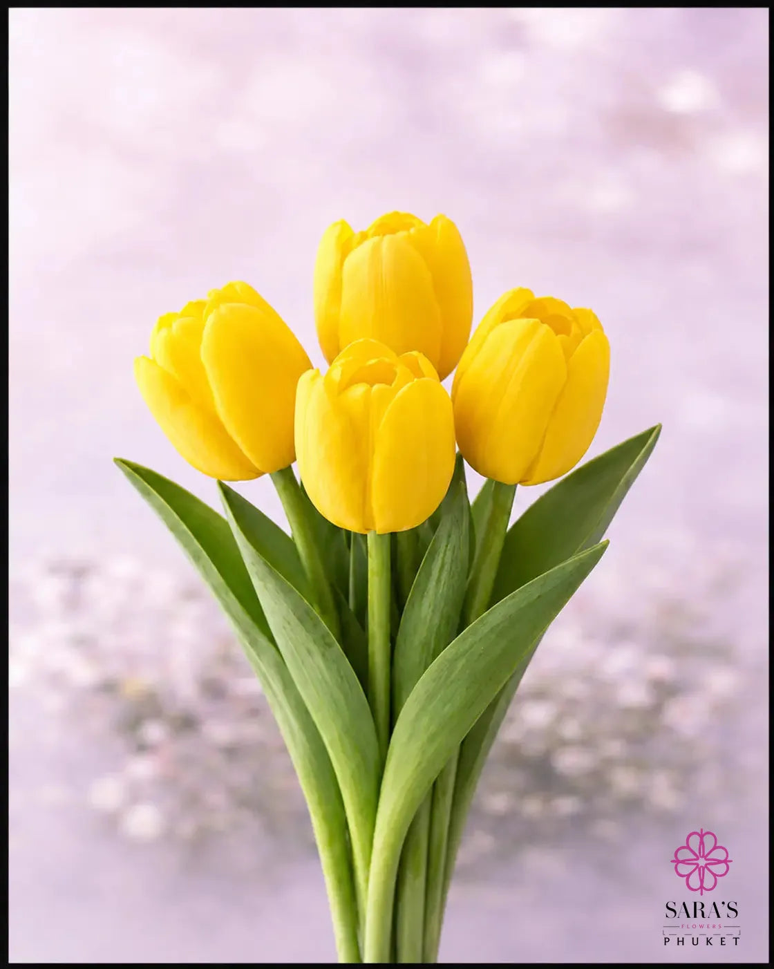 Saras charakteristischer Tulpenstrauß