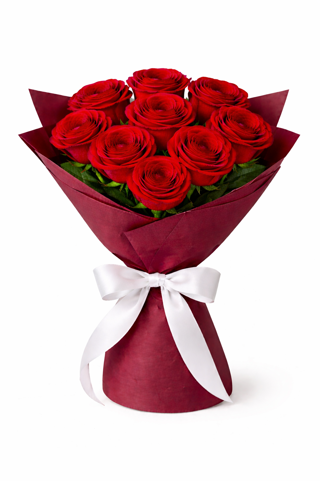 Simple Red Rose Bouquet