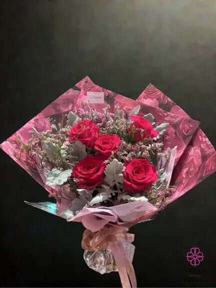 Elegant pink rose bouquet with same day delivery Phuket