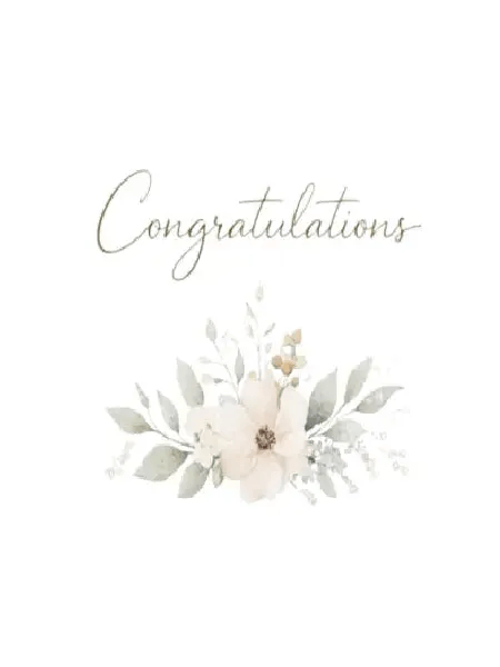 Elegant congratulations greeting card Phuket