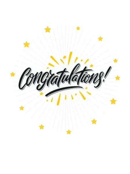 Congratulations greeting card for flower gifts Phuket