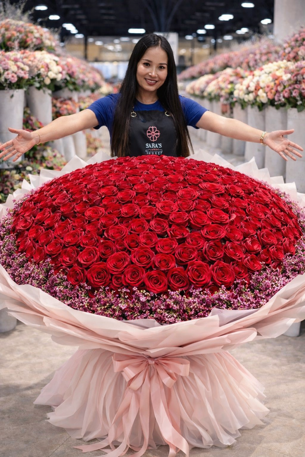 The Everest 1000 – The Largest Rose Bouquet in Phuket
