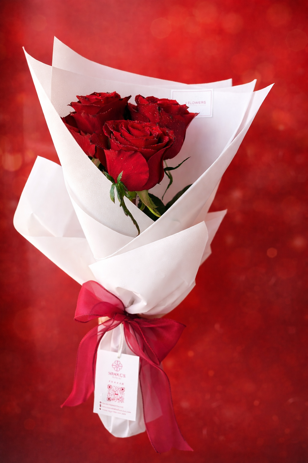 Simple Red Rose Bouquet