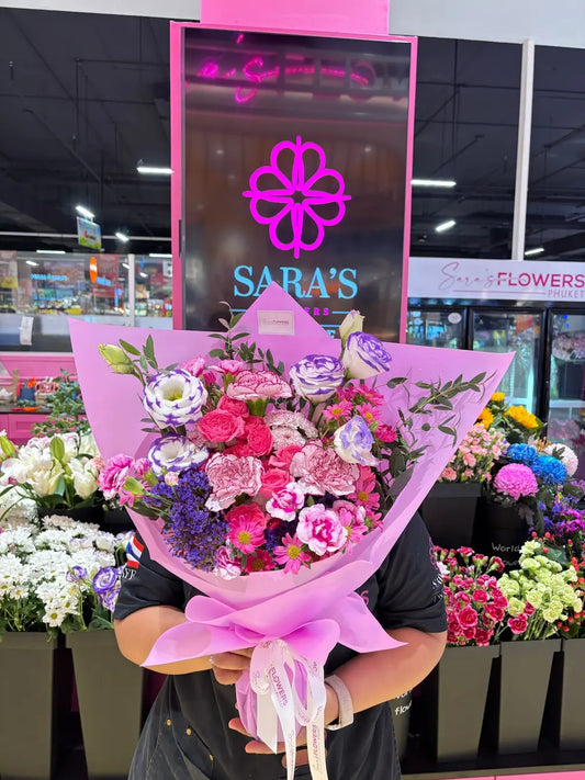 Lavender Melody Bouquet Saras Flowers Phuket