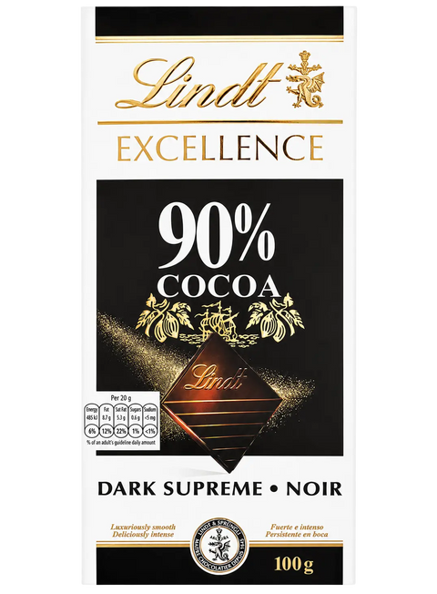 Lindt EXCELLENCE Chocolate – 100g