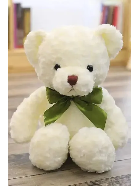 White teddy bear gift for bouquet delivery Phuket